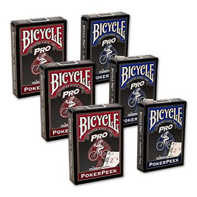 (image for) Cards Bicycle Pro Poker Peek - 6 PACK (Mixed) USPCC - Click Image to Close