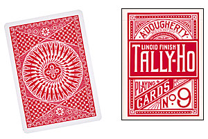 (image for) Cards Tally Ho Circle Back (Red) - Click Image to Close