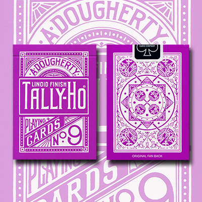 (image for) Tally Ho Reverse Fan back (Lavender) Limited Ed. by Aloy Studios / USPCC - Click Image to Close