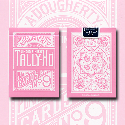 (image for) Tally Ho Reverse Fan back (Pink) Limited Ed. by Aloy Studios / USPCC - Click Image to Close