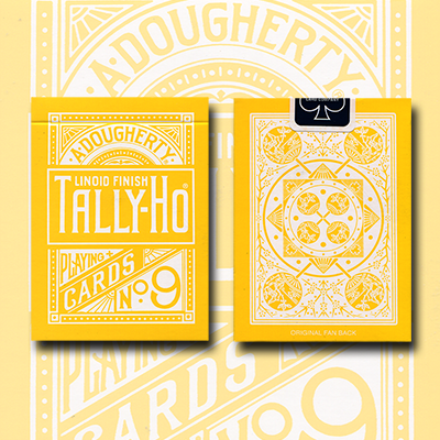 (image for) Tally Ho Reverse Fan back (Yellow) Limited Ed. by Aloy Studios / USPCC - Click Image to Close
