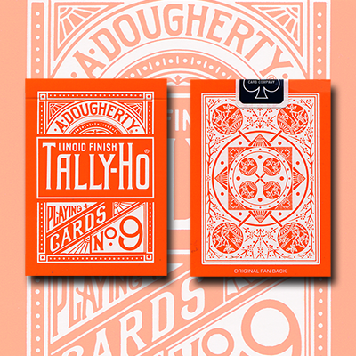 (image for) Tally Ho Reverse Fan back (Orange) Limited Ed. by Aloy Studios / USPCC - Click Image to Close
