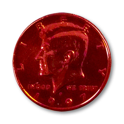(image for) Multi Colored Half Dollar (Red)by You Want it We Got it - Trick - Click Image to Close