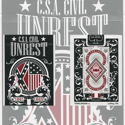 (image for) C.S.A. Civil Unrest Deck (Limited Edition / Confederate) by USPCC - Trick - Click Image to Close