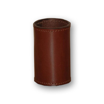 (image for) Leather Coin Cylinder (Brown, Half Dollar Size) - Trick - Click Image to Close