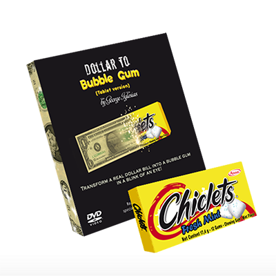 (image for) Dollar to Bubble Gum (Chiclets) by Twister Magic - Trick - Click Image to Close