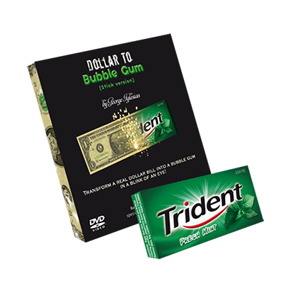 (image for) Dollar to Bubble Gum (Trident) by Twister Magic - Trick - Click Image to Close