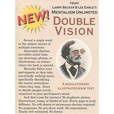 (image for) Double Vision by Larry Becker & Lee Earle - Trick - Click Image to Close