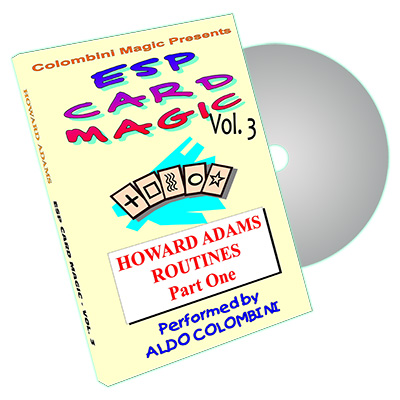 (image for) ESP Card Magic (Howard Adams Routines Part 1) Vol. 3 by Aldo Colombini - DVD - Click Image to Close