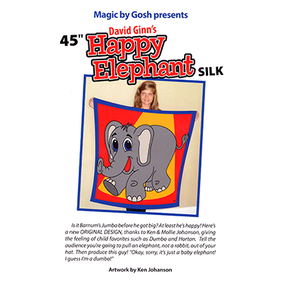 (image for) Happy Elephant Silk (45 inch) by David Ginn and Goshman - Tricks - Click Image to Close