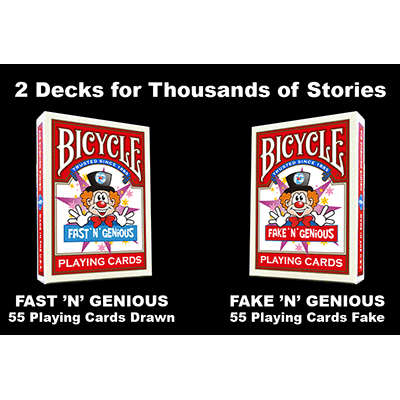 (image for) Fast "N" Genious / Fake "N" Genious Deck Combo Set by So Magic - Trick - Click Image to Close