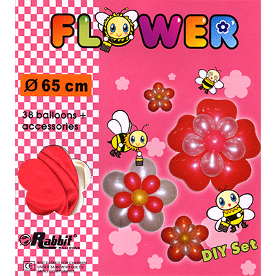 (image for) Four Balloon Flower Kit DIY SET (38 balloons 65cm) by Will Roya - Trick - Click Image to Close