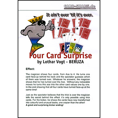 (image for) Four Card Surprise by Lothar Vogt - Trick - Click Image to Close