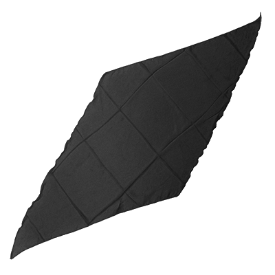 (image for) Diamond Cut Silk 36 inch (BLACK) by Magic by Gosh - Trick - Click Image to Close