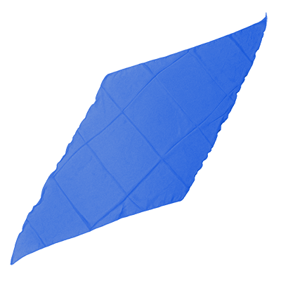 (image for) Diamond Cut Silk 36 inch (BLUE) by Magic by Gosh - Trick - Click Image to Close
