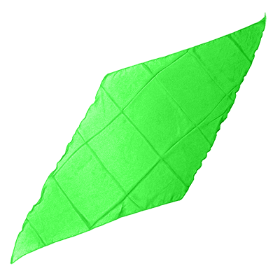 (image for) Diamond Cut Silk 36 inch (GREEN) by Magic by Gosh - Trick - Click Image to Close