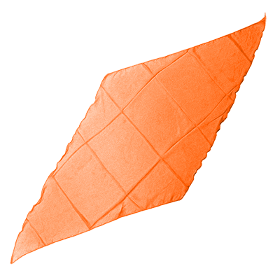 (image for) Diamond Cut Silk 36 inch (ORANGE) by Magic by Gosh - Trick - Click Image to Close