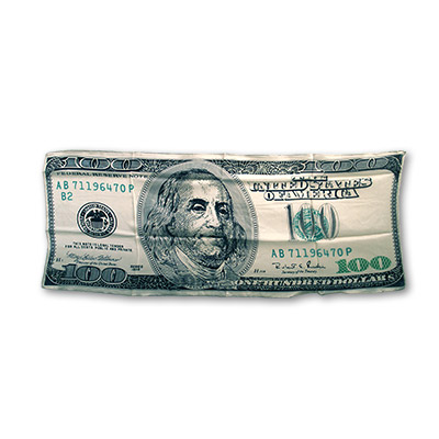 (image for) $100 bill Silk 36 inch by Magic by Gosh - Trick - Click Image to Close
