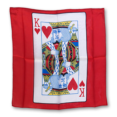 (image for) Silk 18 inch King of Hearts Card from Magic by Gosh - Trick - Click Image to Close