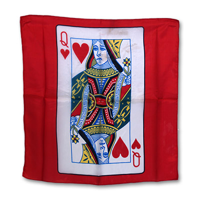 (image for) Silk 18 inch Queen of Heart Card from Magic by Gosh - Trick - Click Image to Close