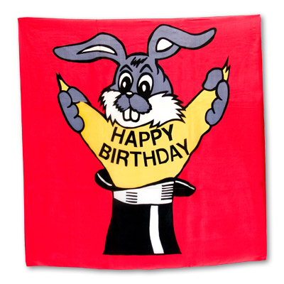 (image for) Happy Birthday Silk 36 inch by Vincenzo Di Fatta - Trick - Click Image to Close