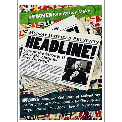 (image for) HEADLINE! (DVD and Gimmicks) by Murray Hatfield - Click Image to Close