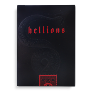 (image for) Red Hellions Playing Cards - Black Tuck by Ellusionist - Click Image to Close