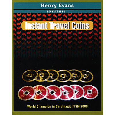 (image for) Instant Travel Coins (DVD and Gimmicks) by Henry Evans - Trick - Click Image to Close