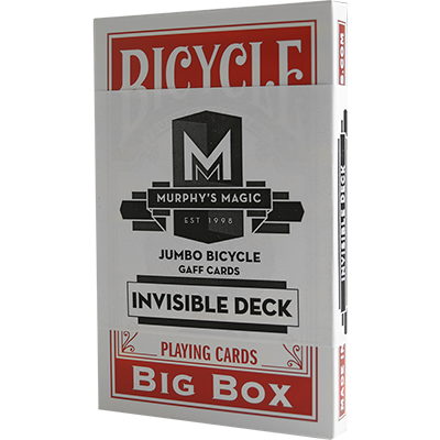 (image for) Jumbo Invisible Deck Bicycle (Red) - Trick - Click Image to Close