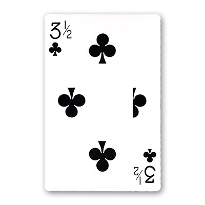 (image for) Jumbo Bicycle Card (3 1/2 of Clubs - Red Back) - Trick - Click Image to Close