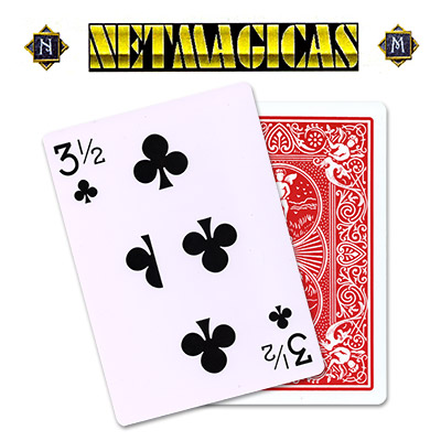 (image for) Jumbo (RED) 3-1/2 of Clubs by Netmagicas - Trick