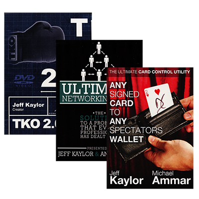 (image for) The Jeff Kaylor Sampler Pack (Includes Any Card to Any Spectator's Wallet - Black, TKO2.0, and The Ultimate Networking Tool) - Trick - Click Image to Close