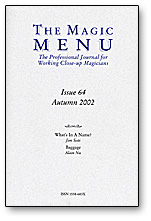 (image for) Magic Menu Issue 64 - Book