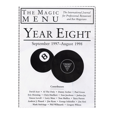(image for) Year 8 : The Magic Menu - Book - Click Image to Close