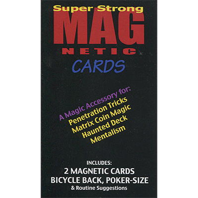 (image for) Magnetic Cards (2 pack/Blue) by Chazpro Magic. - Trick - Click Image to Close