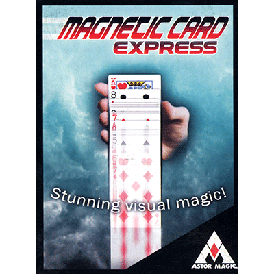 (image for) Magnetic Card Express (Red) by Astor Magic - Trick - Click Image to Close