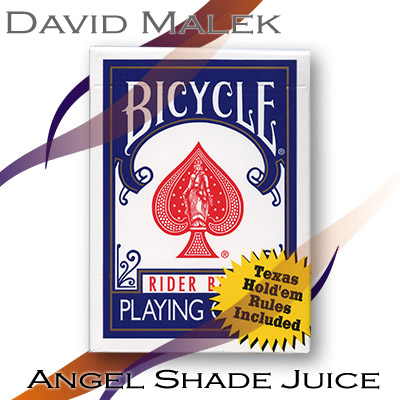 (image for) Marked Deck (Blue Bicycle Style, Angel Shade Juice) by David Malek - Trick - Click Image to Close