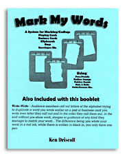 (image for) Mark My Words by Ken Driscoll - Book
