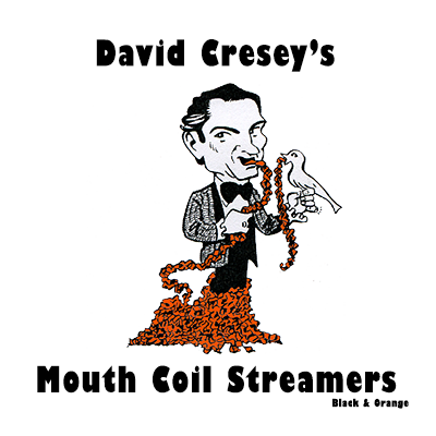 (image for) Mouth Coil 46 ft (black/orange) by David Cresey - Trick - Click Image to Close