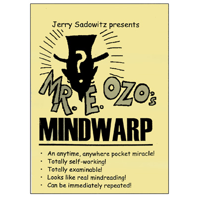 (image for) MindWarpt by Jerry Sadowitz - Trick - Click Image to Close