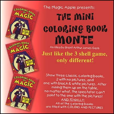 (image for) Mini Coloring Book Monte by Magic Apple - Trick - Click Image to Close