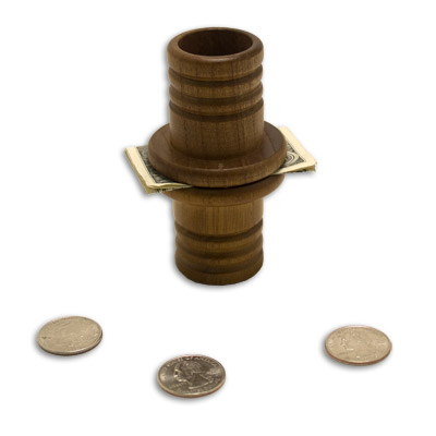 (image for) Coin Tube (Wood) by Mikame - Trick - Click Image to Close