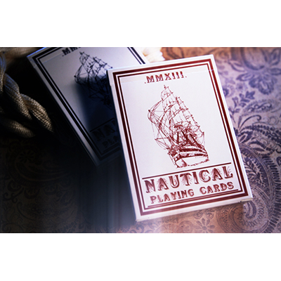 (image for) Nautical Playing Cards (Red) by House of Playing Cards - Click Image to Close