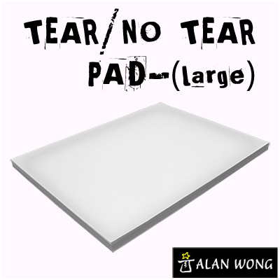 (image for) No Tear Pad (Large, 6X8, Tear/No Tear Alternating) by Alan Wong - Trick - Click Image to Close
