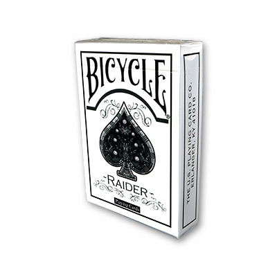 Raider Bicycle Deck White by US Playing Card - Trick