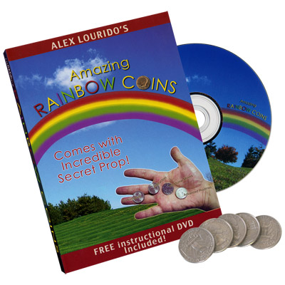(image for) Rainbow Coins (With DVD) by Alex Lourido - Trick - Click Image to Close