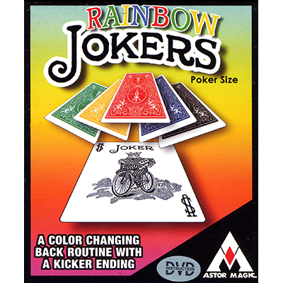 (image for) Rainbow Jokers (Poker Size and DVD included) by Astor Magic - Trick - Click Image to Close