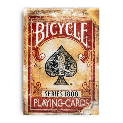 (image for) Bicycle Marked Vintage 1800 Red Playing Cards by Ellusionist - Click Image to Close