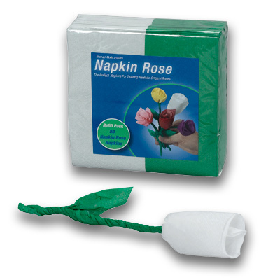 (image for) Napkin Rose - Refill (White) by Michael Mode - Trick - Click Image to Close