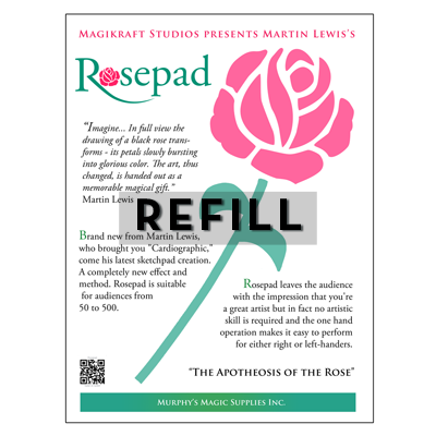 (image for) The Rose Pad REFILL by Martin Lewis - Trick - Click Image to Close